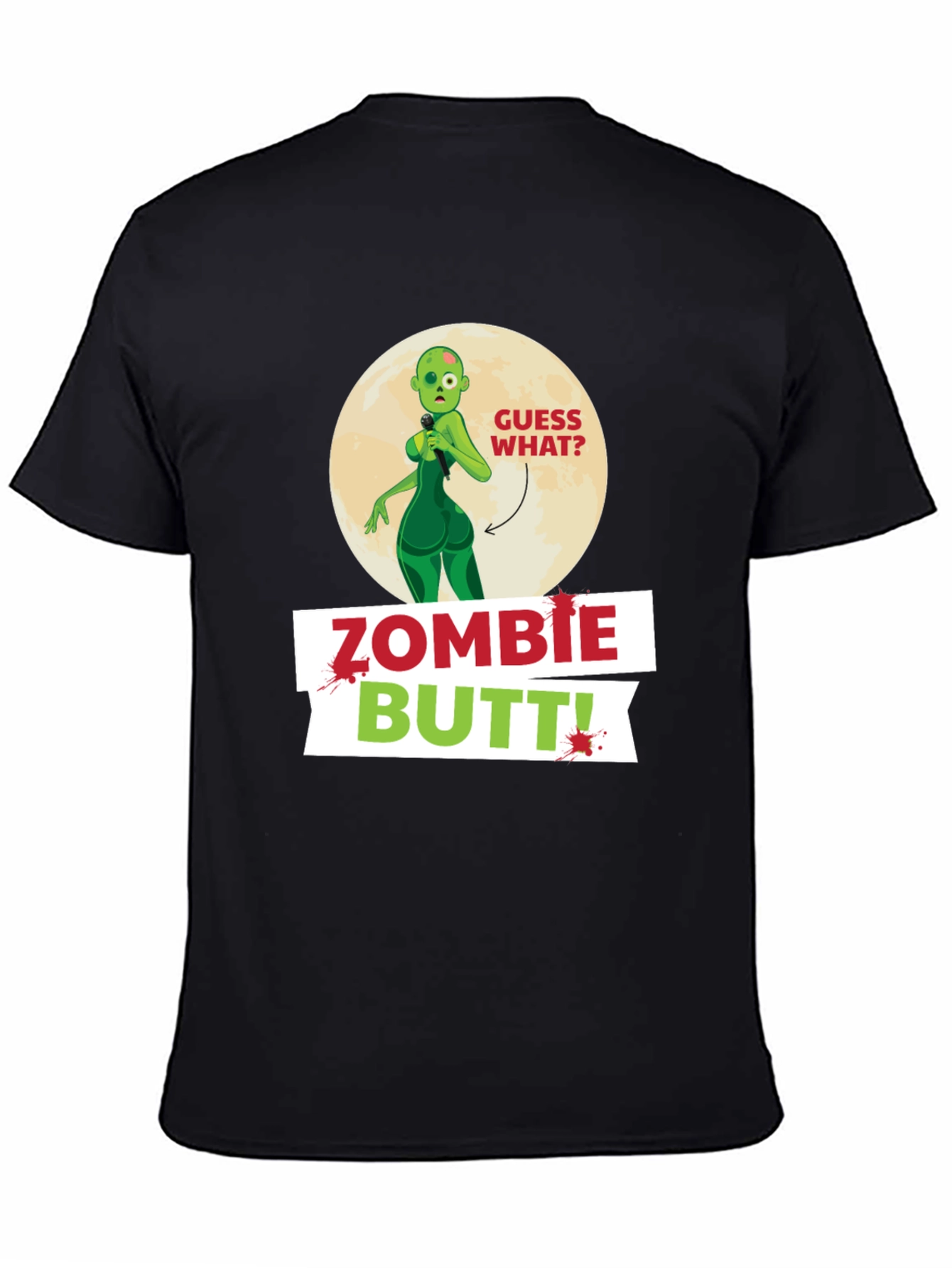 Zombie Butt T-Shirt Funny Novelty Tee