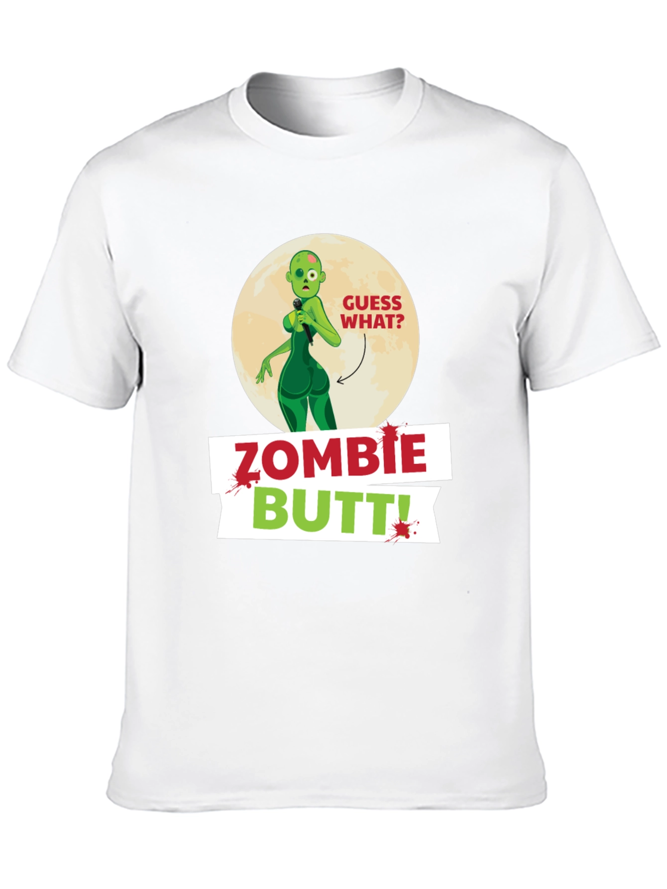 Zombie Butt T-Shirt Funny Novelty Tee