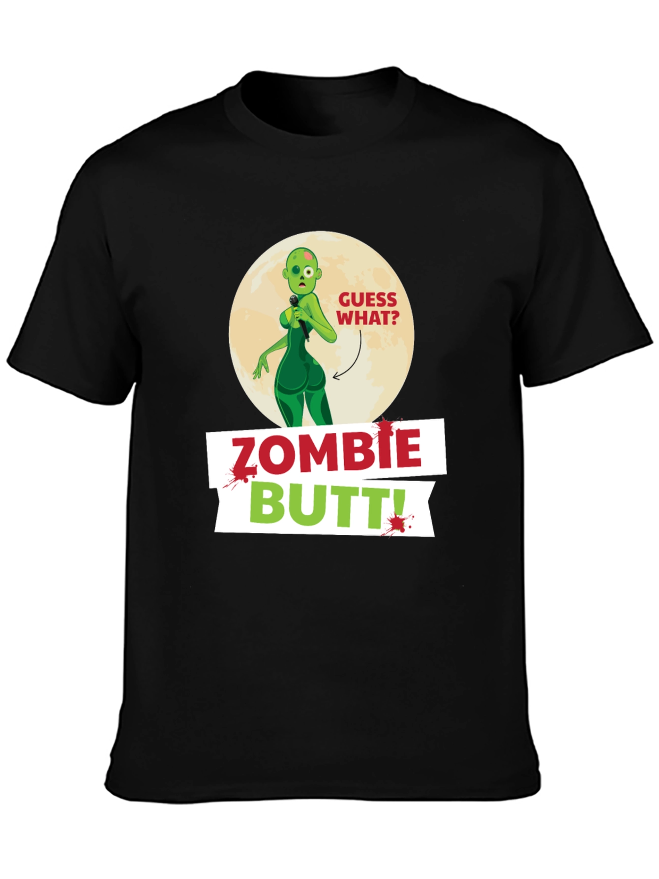 Zombie Butt T-Shirt Funny Novelty Tee