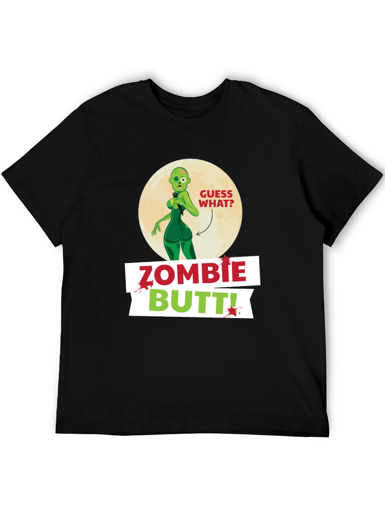 Zombie Butt T-Shirt Funny Novelty Tee