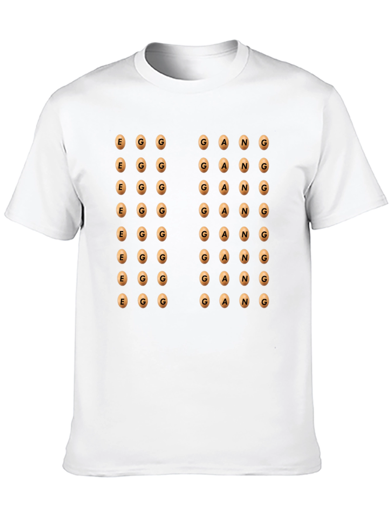 Egg Gang Graphic Print Black T-Shirt