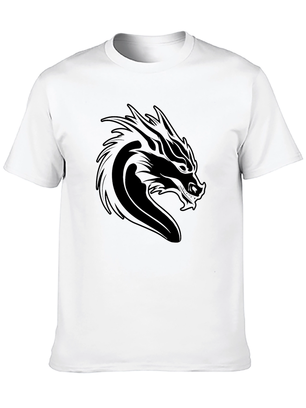 Mens Black Dragon Graphic Tee - Bold Style