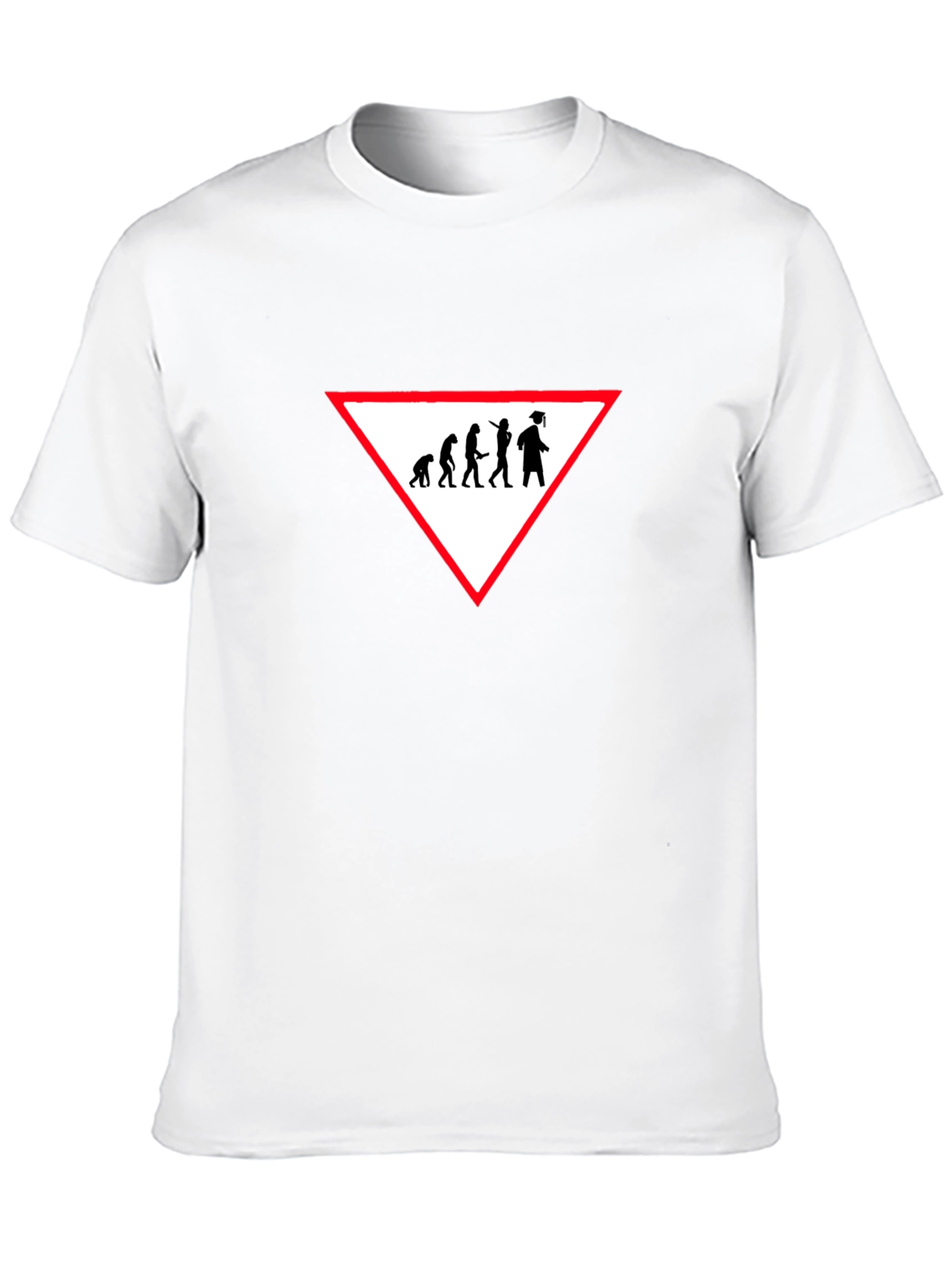 Evolution Graduation T-Shirt - Black Crew Neck