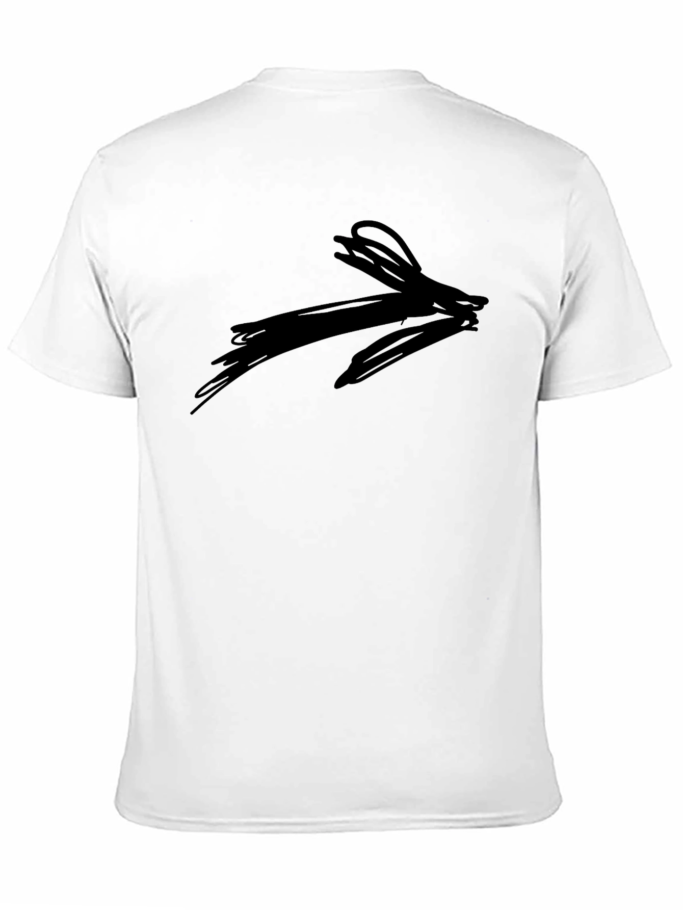 Abstract Arrow Graphic Tee - Black Casual Shirt