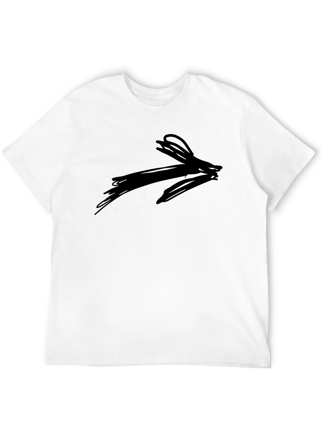 Abstract Arrow Graphic Tee - Black Casual Shirt