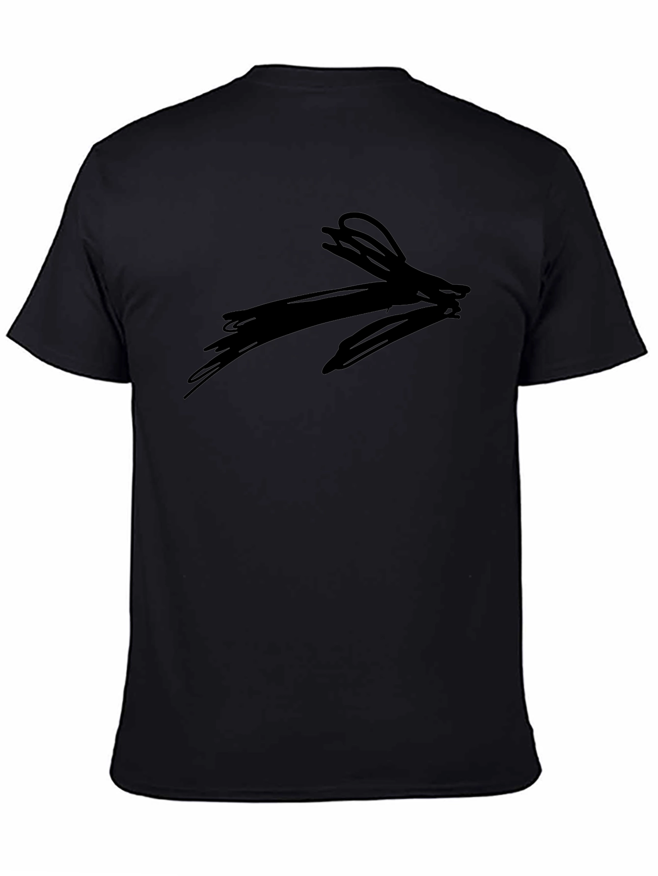 Abstract Arrow Graphic Tee - Black Casual Shirt