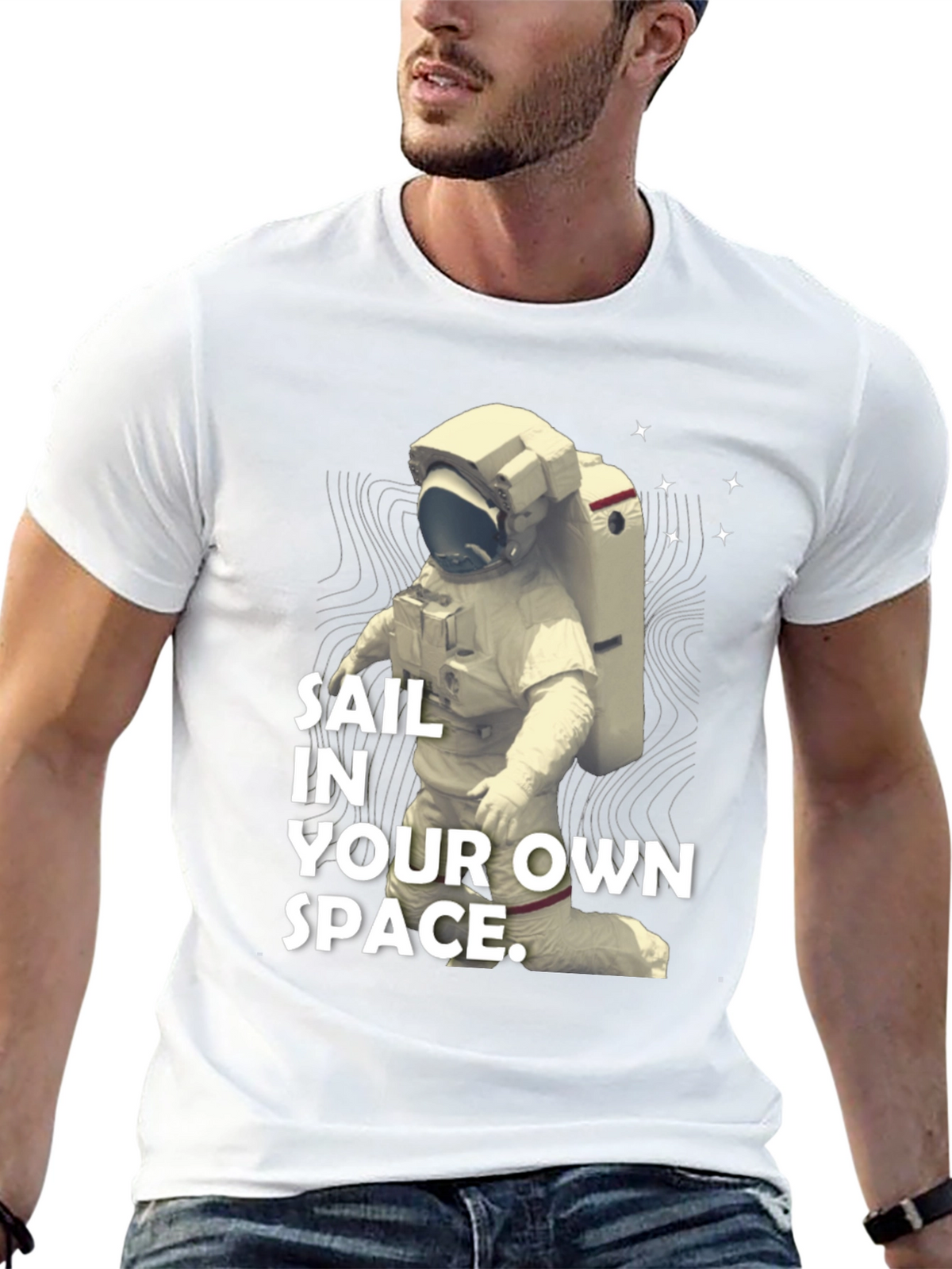 Sail In Your Own Space T-Shirt - Black