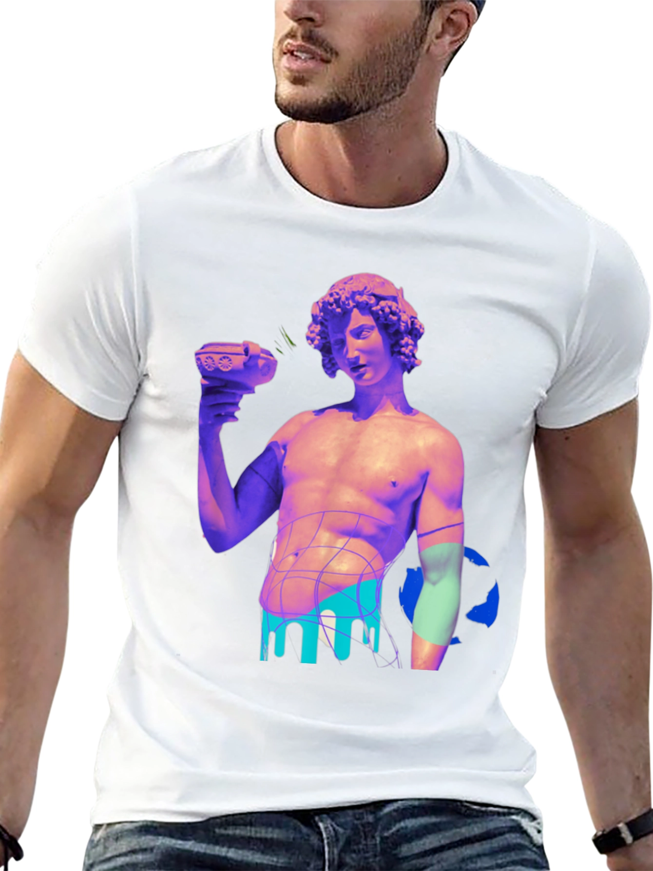 Statue Graphic Print Tee