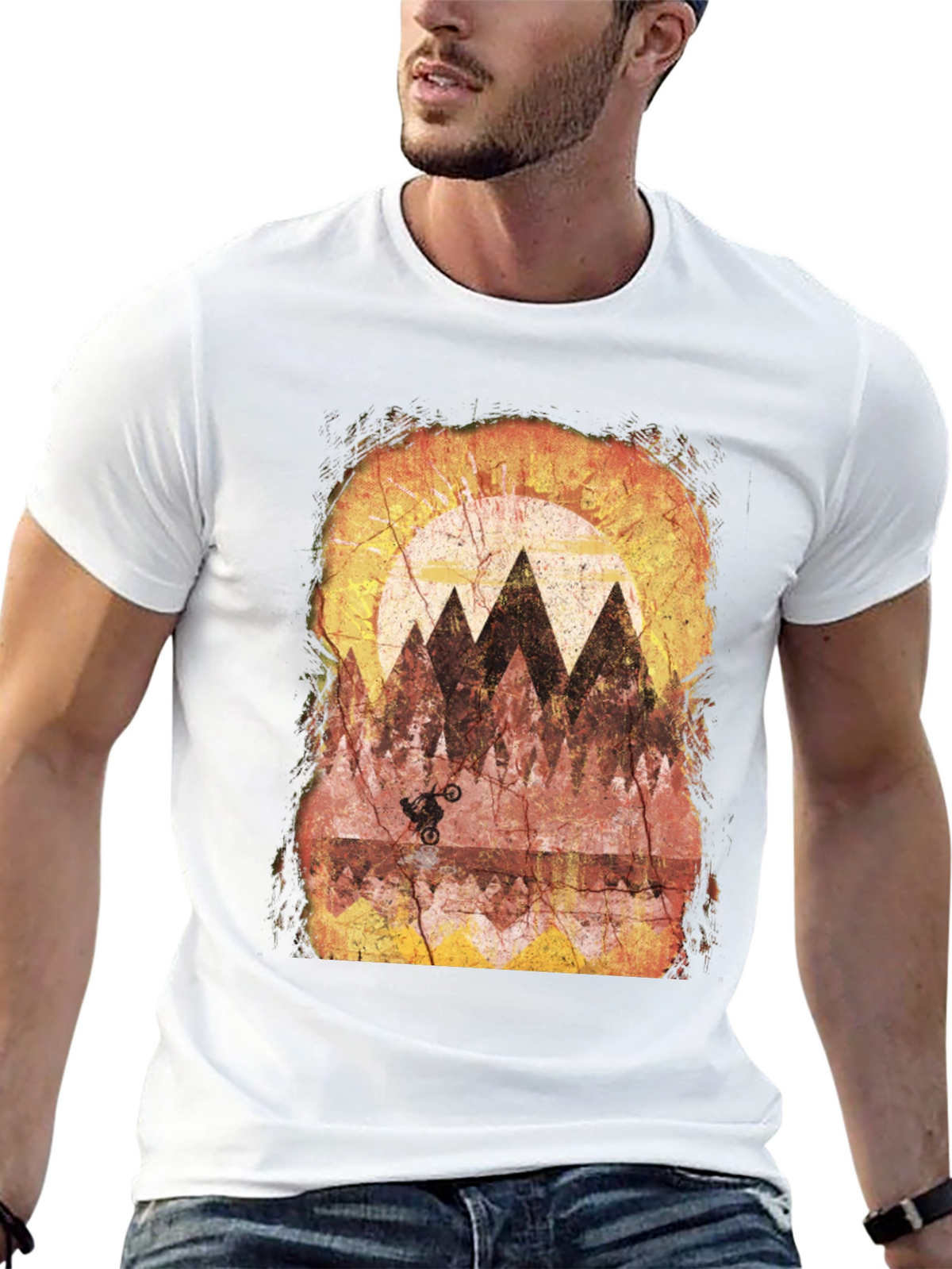 Mountain Bike Rider Graphic T-Shirt