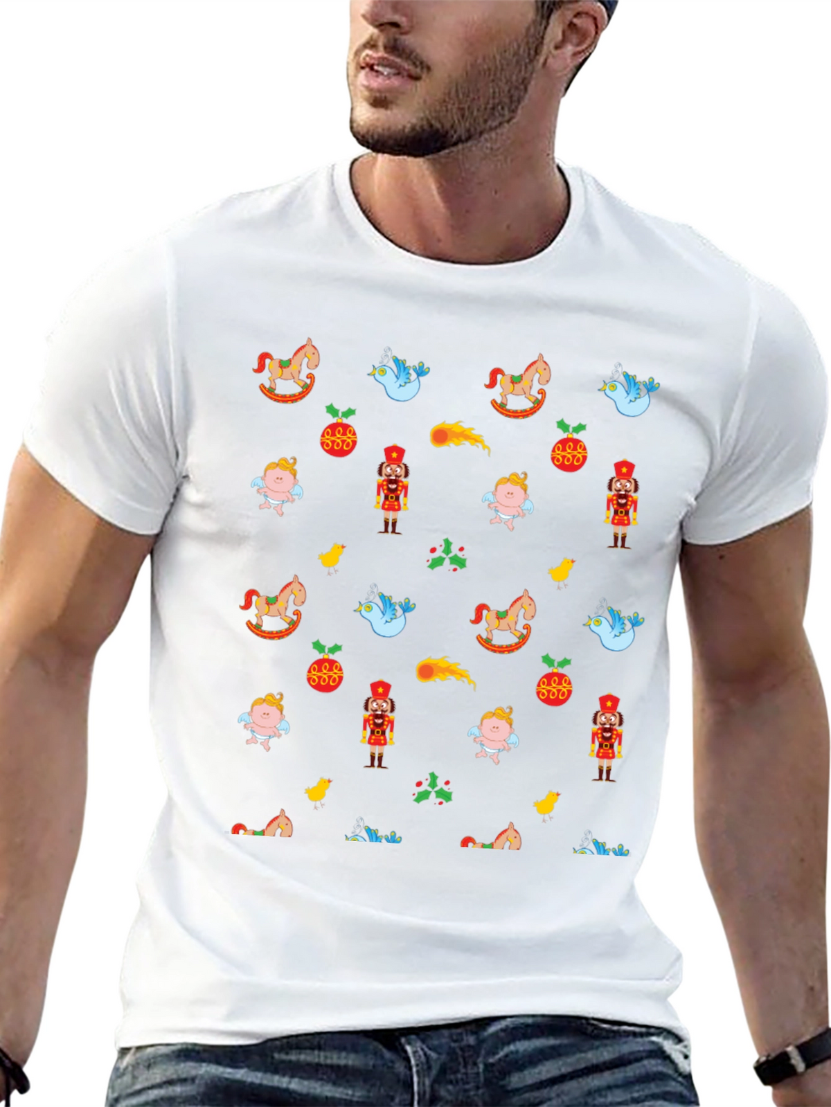 Festive Patterned T-Shirt
