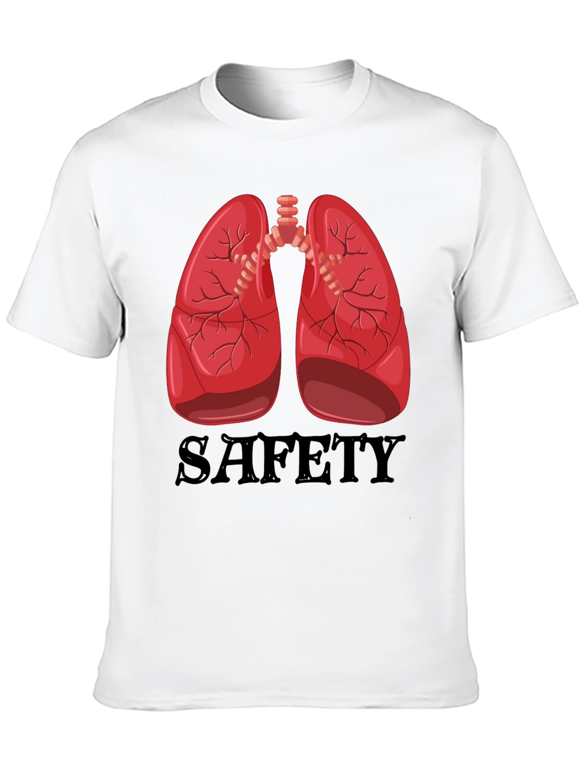 Lungs Safety Graphic Tee - Medical Humor Shirt