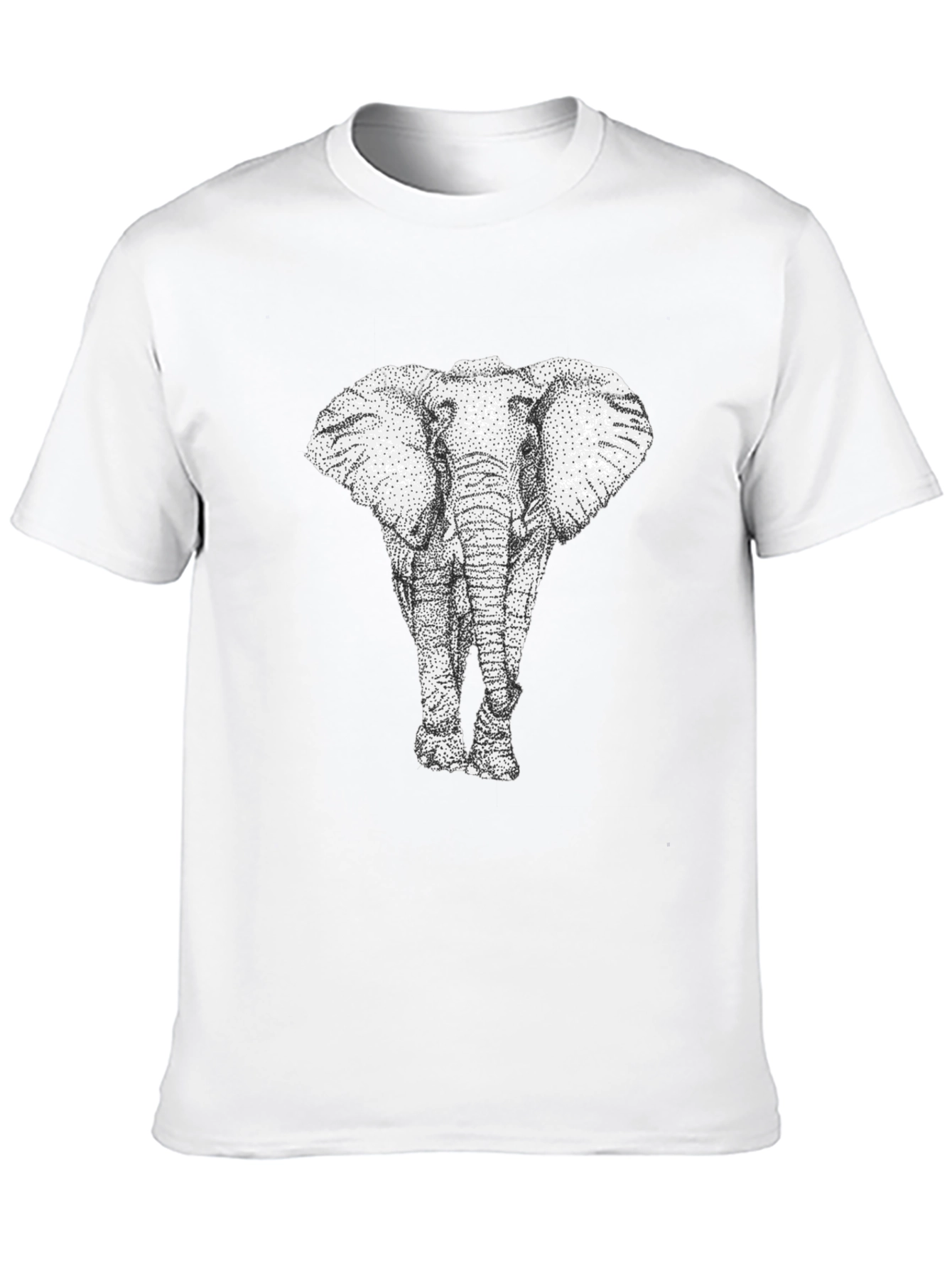 Elephant Graphic Print Mens T-Shirt
