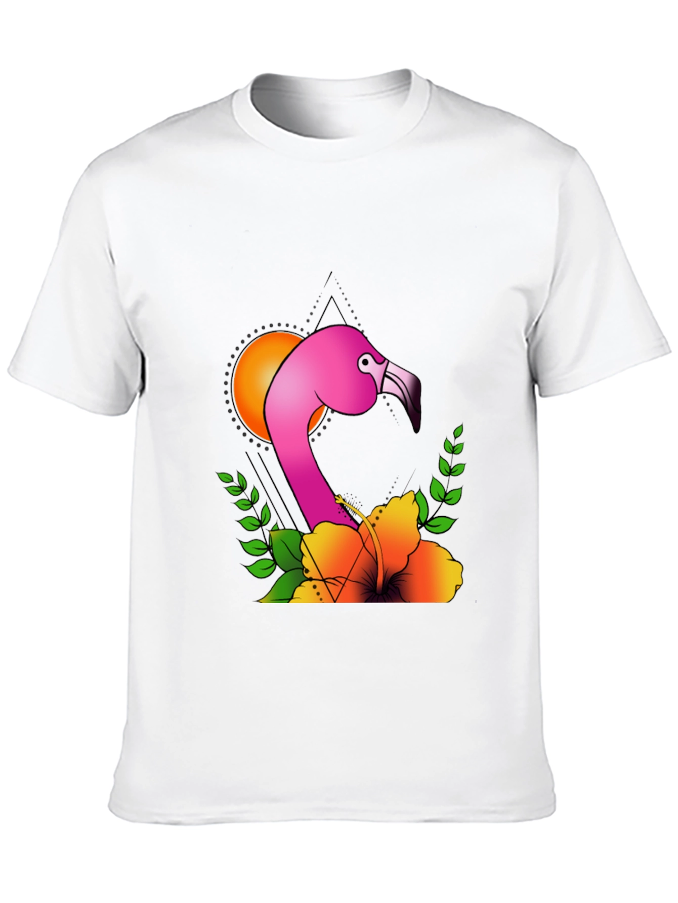Tropical Flamingo T-Shirt - Unique Graphic Tee