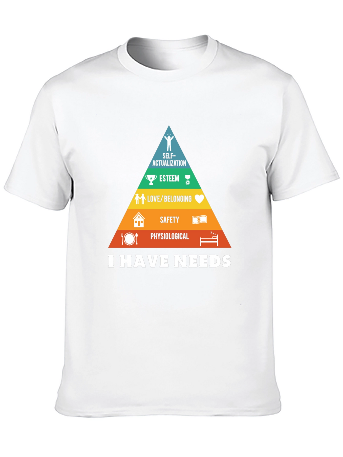 Maslows Hierarchy of Needs Graphic T-Shirt