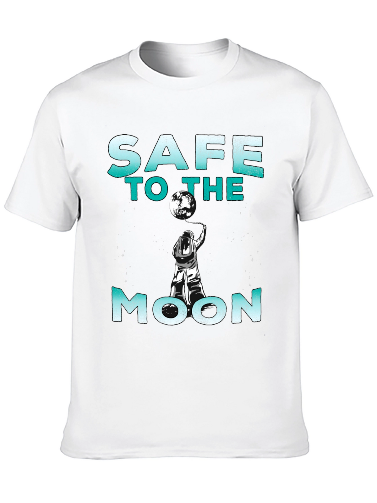 Safe to the Moon Graphic Tee - Black