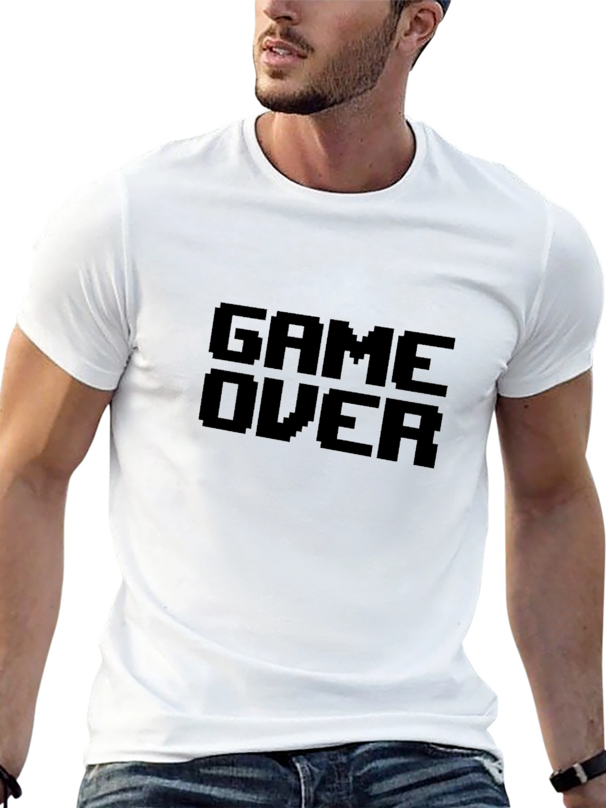 Game Over Pixel Art T-Shirt - Classic Gamer Tee