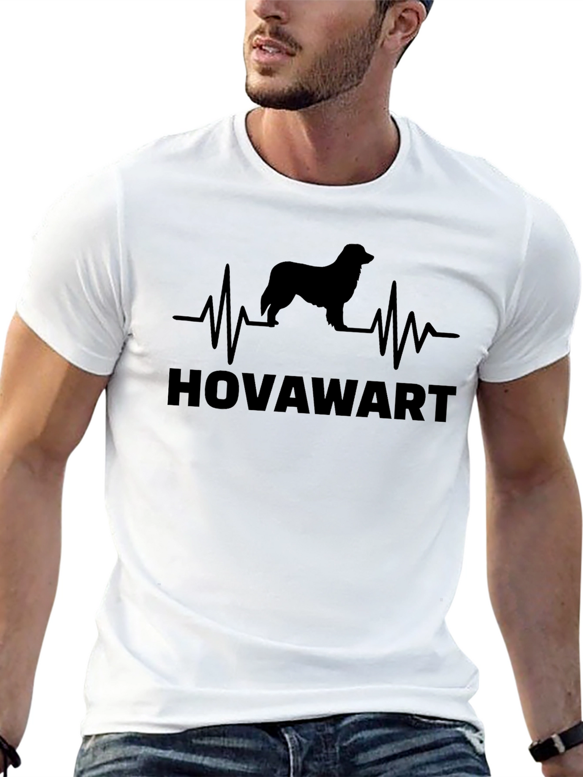 Hovawart Heartbeat T-Shirt - Dog Breed Love