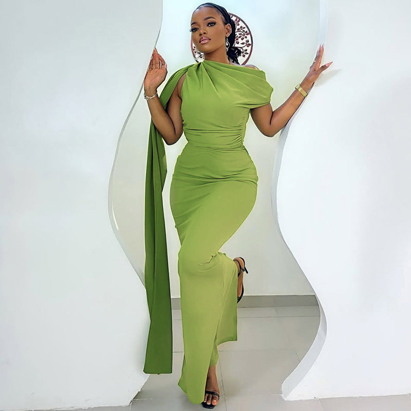 Women's Solid Color Elegant Bodycon Maxi Dress