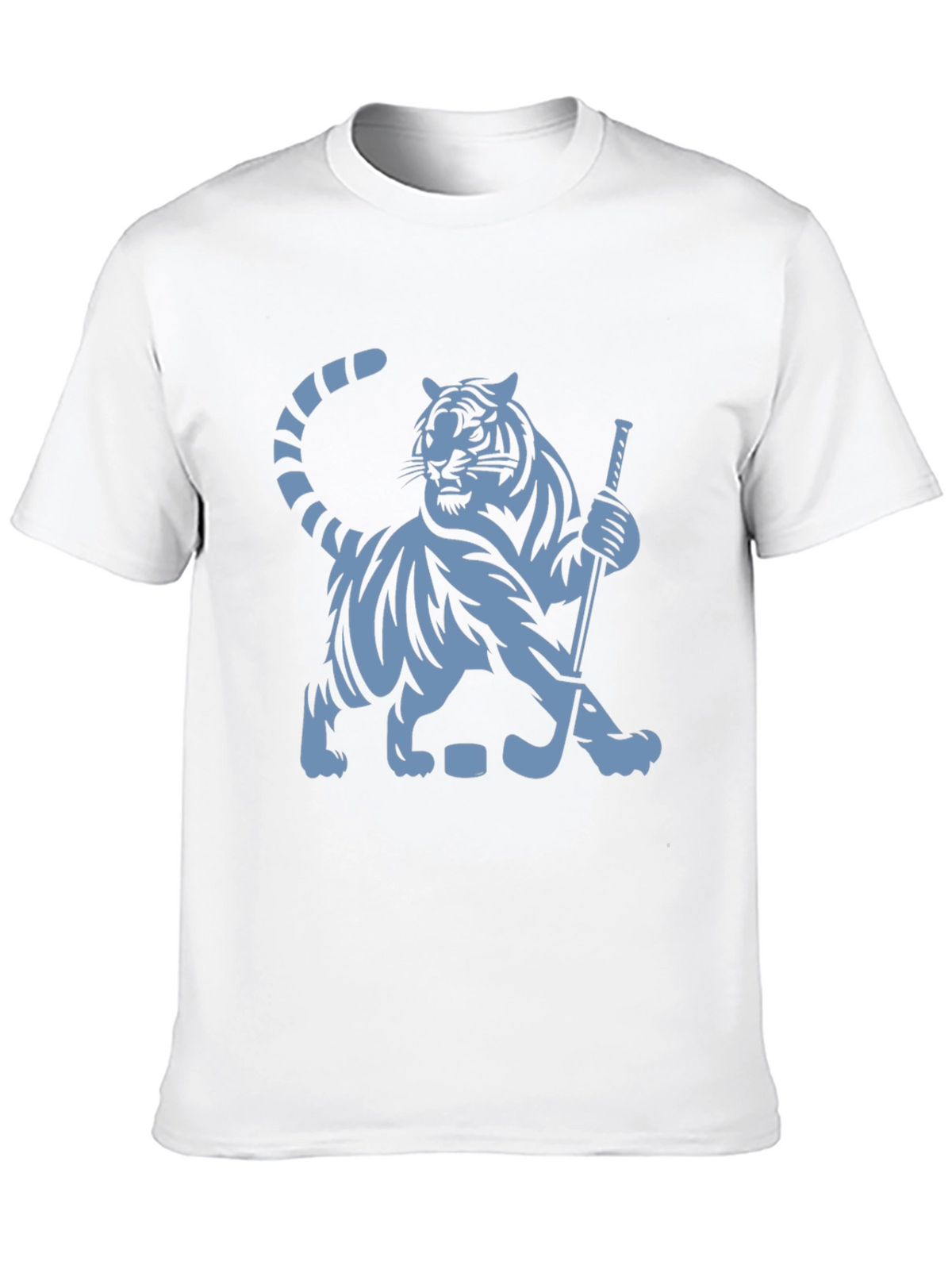 Hockey Tiger Graphic T-Shirt - Black