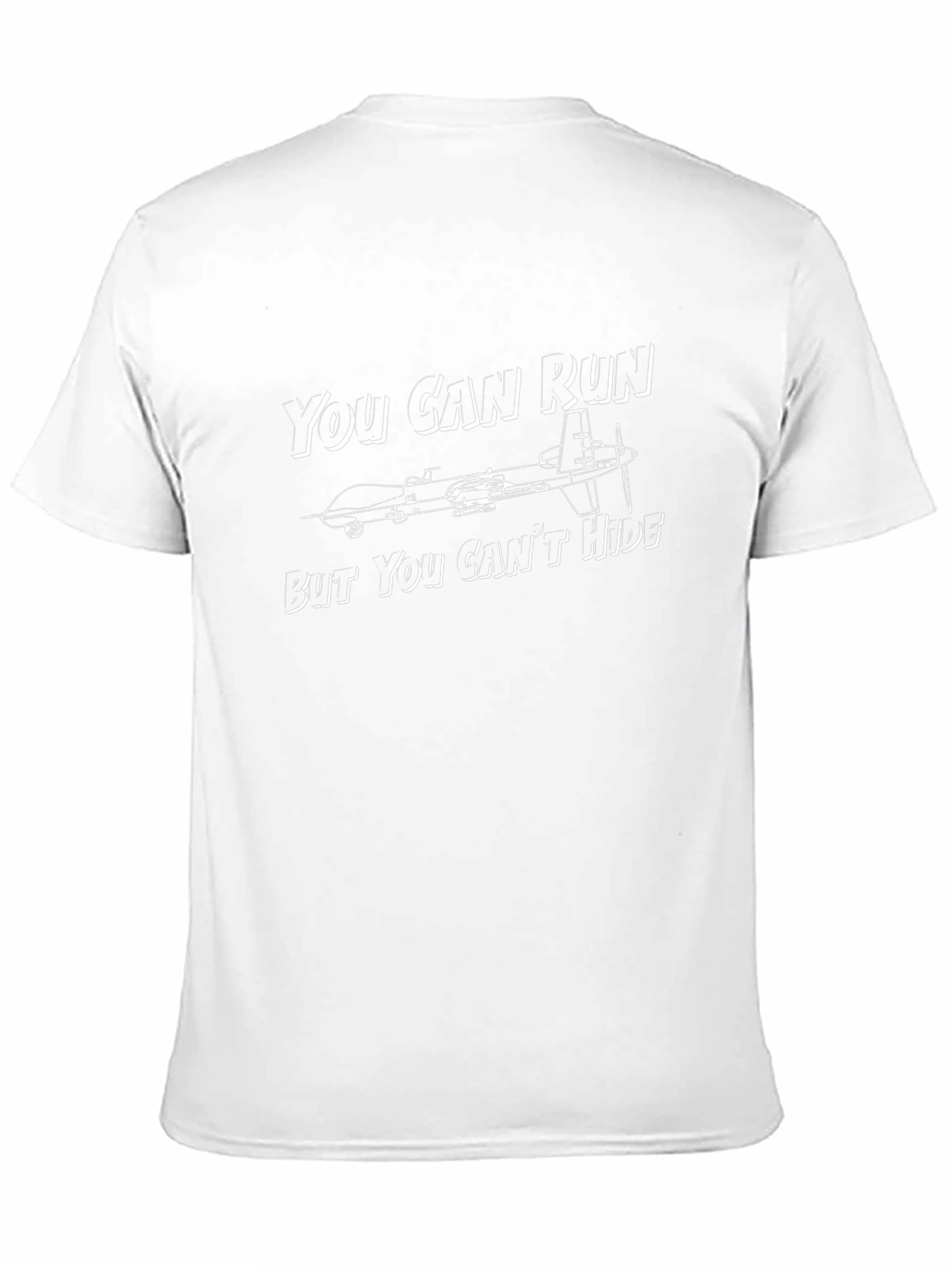 You Can Run Drone Graphic Tee - Black