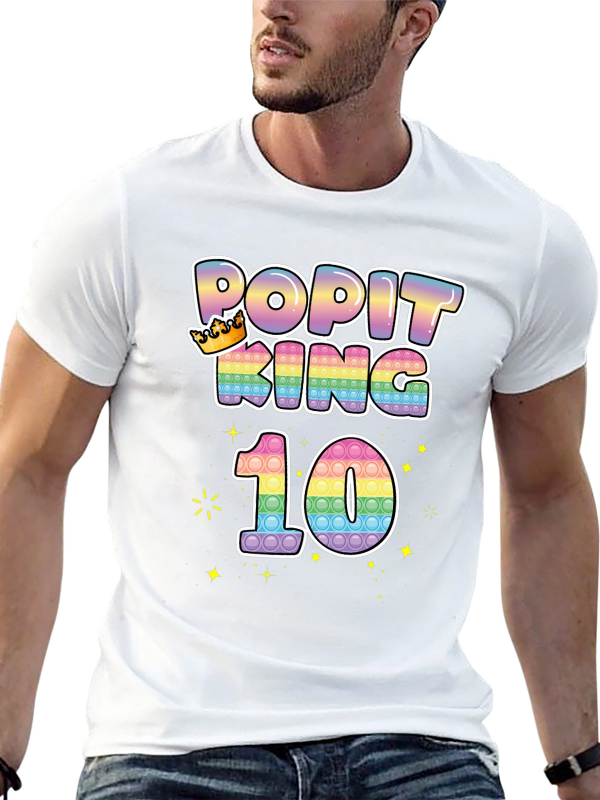 Popit King 10th Birthday T-Shirt