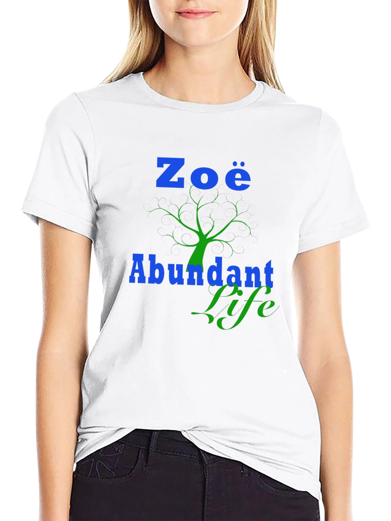 Zoe Abundant Life Black T-Shirt