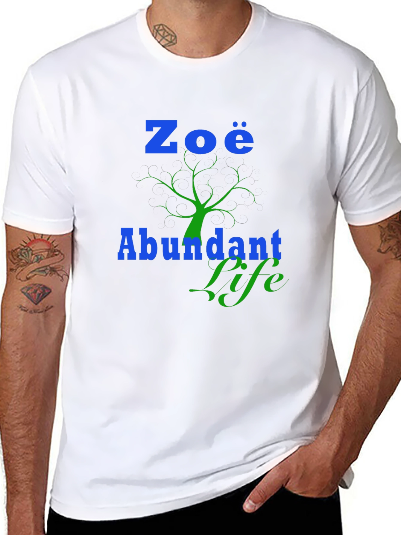 Zoe Abundant Life Black T-Shirt