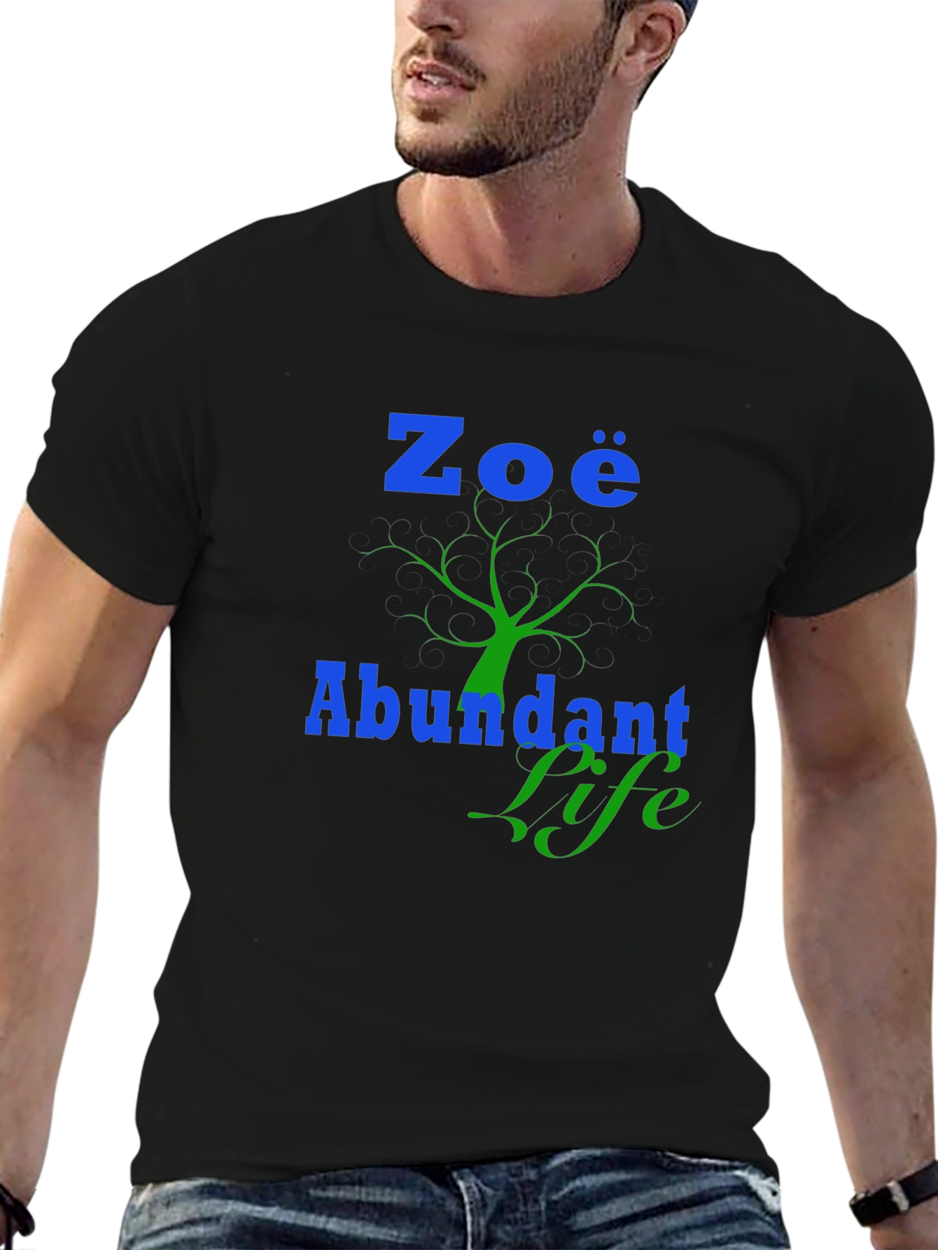 Zoe Abundant Life Black T-Shirt
