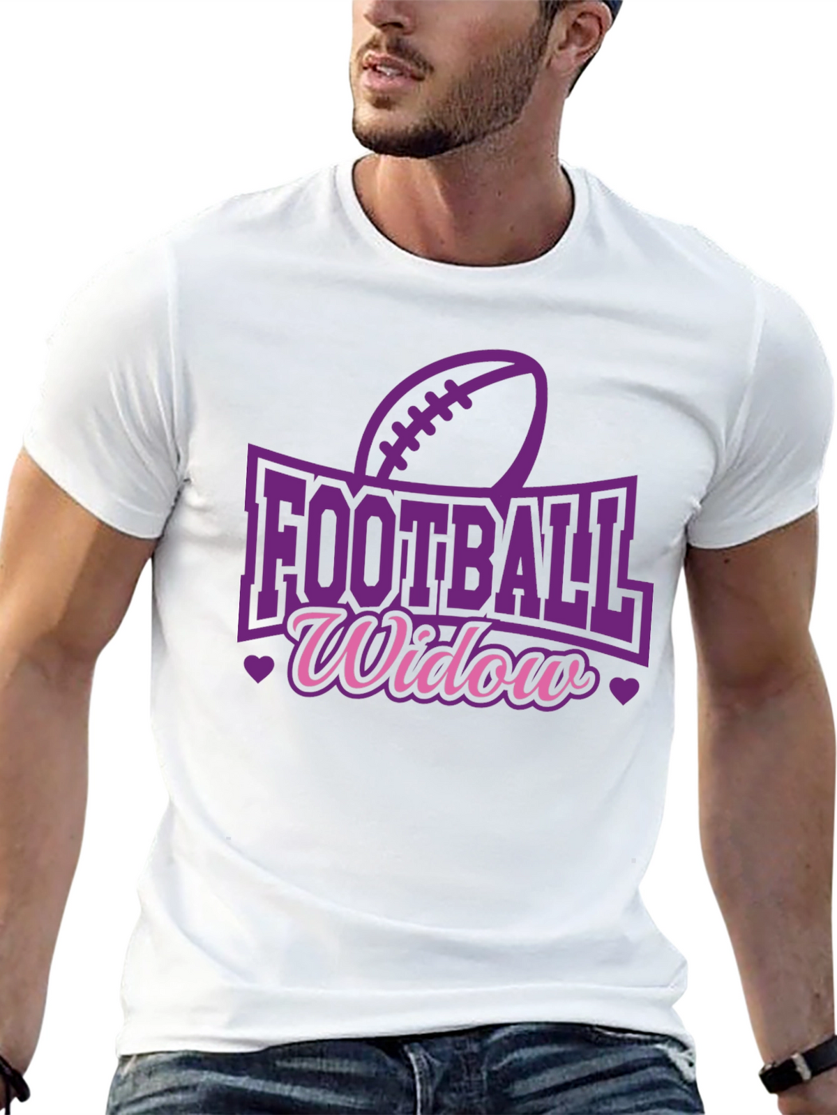 Football Widow Graphic Tee