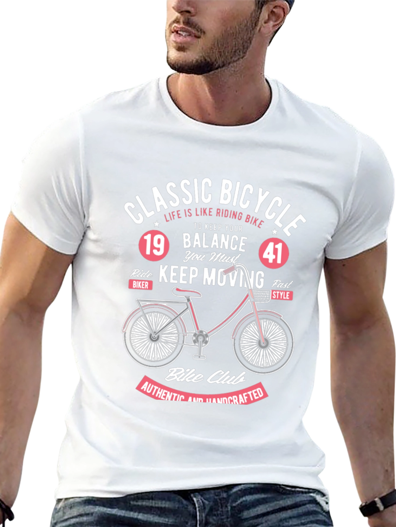 Classic Bicycle Graphic T-Shirt - Ride in Style