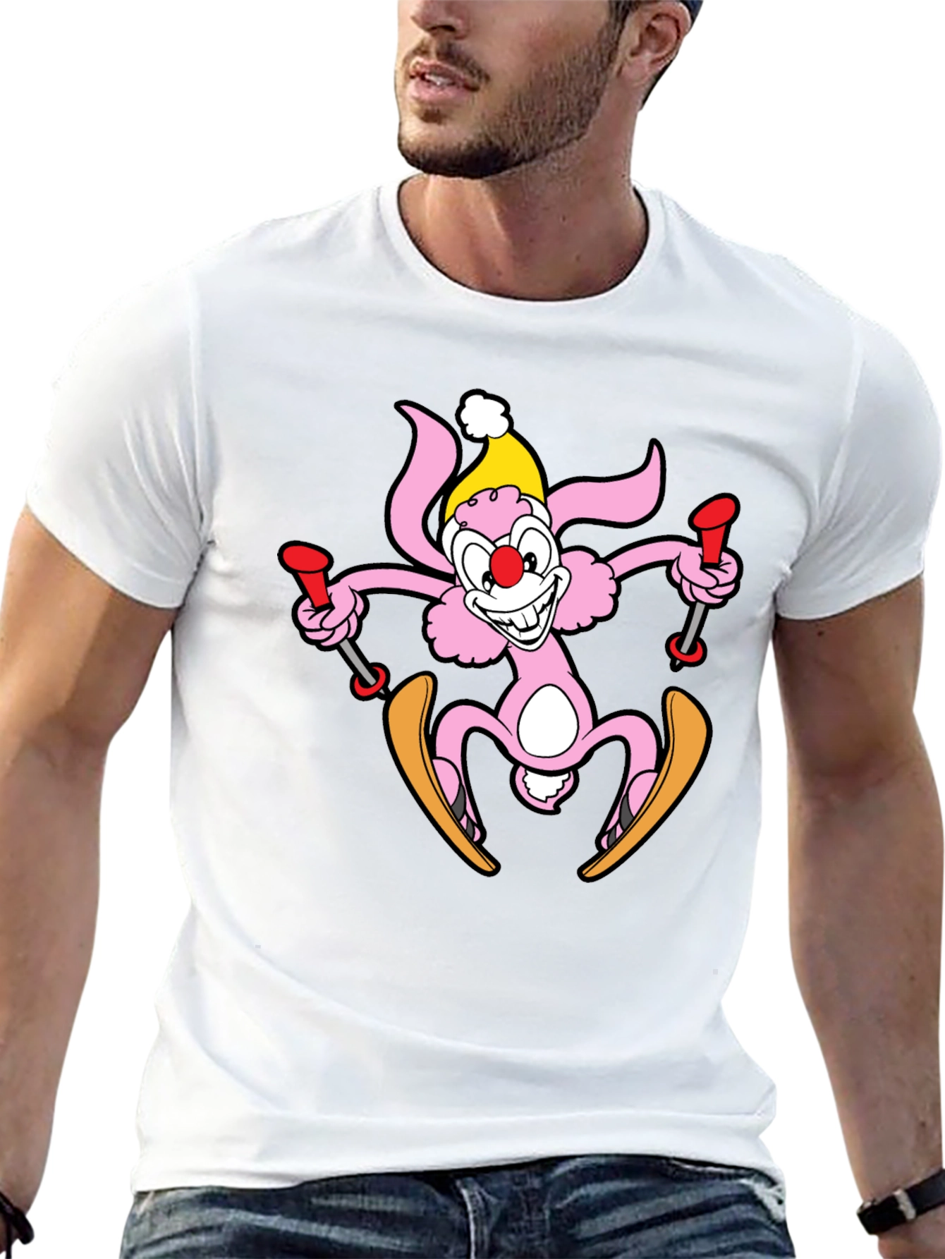 Skiing Bunny T-Shirt