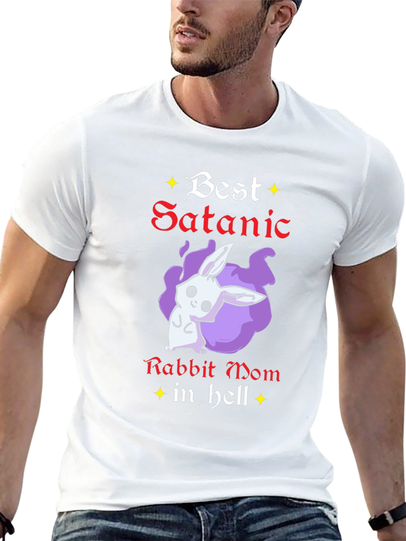 Best Satanic Rabbit Mom in Hell Graphic T-Shirt