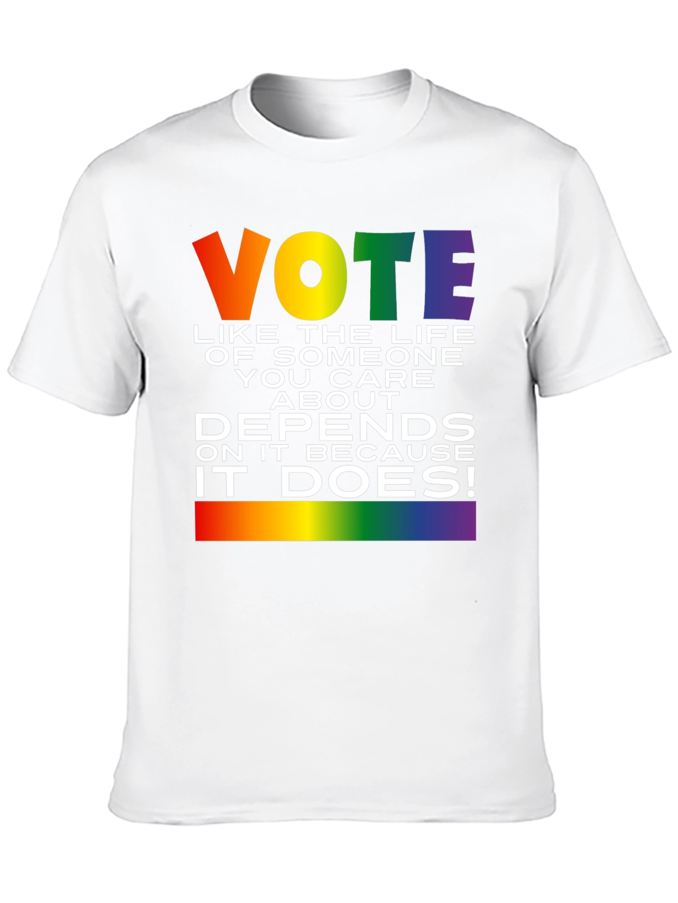 Vote Pride T-Shirt: Life Depends On It!