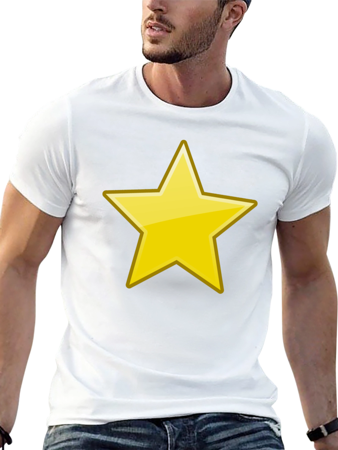 Bold Star Graphic Black T-Shirt