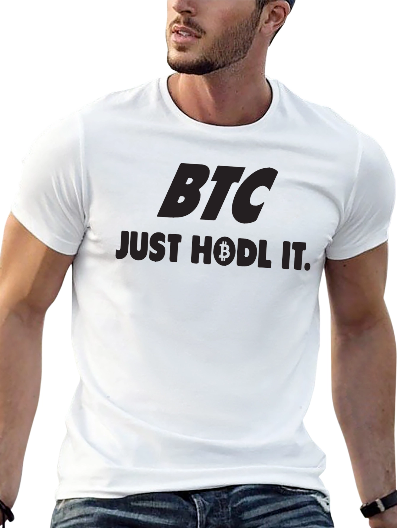 BTC Just HODL IT. Black T-Shirt