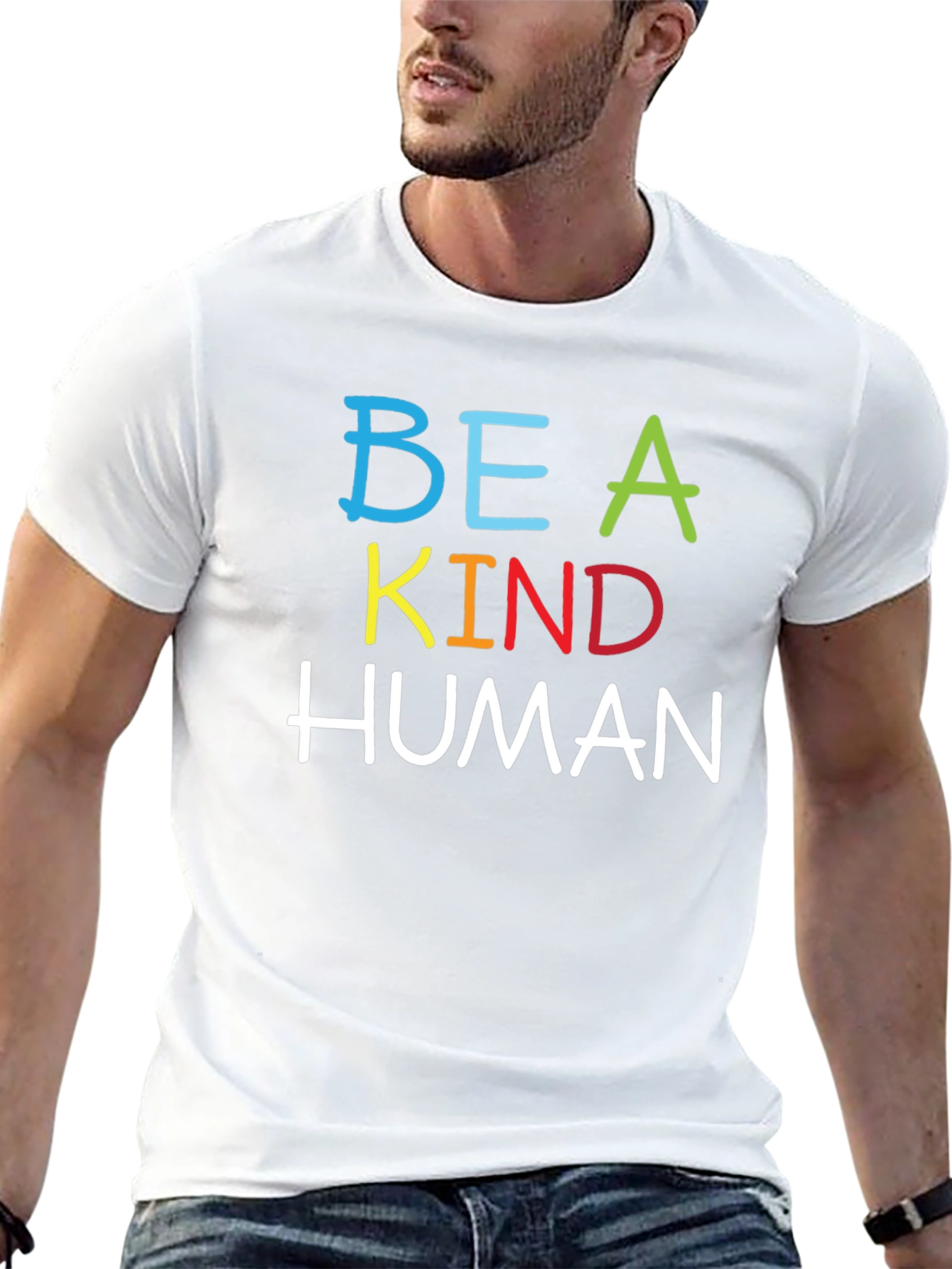 Be A Kind Human Graphic Tee - Black