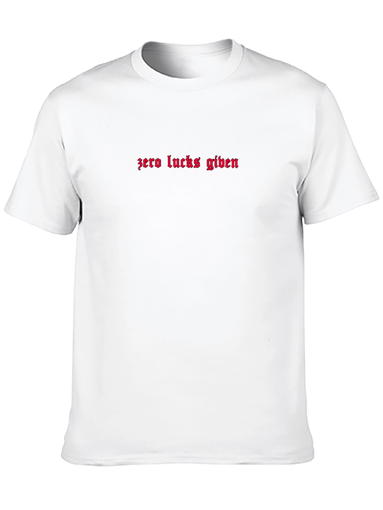 Zero Lucks Given Black Graphic Tee