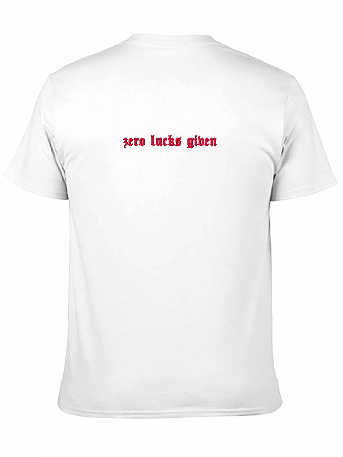 Zero Lucks Given Black Graphic Tee