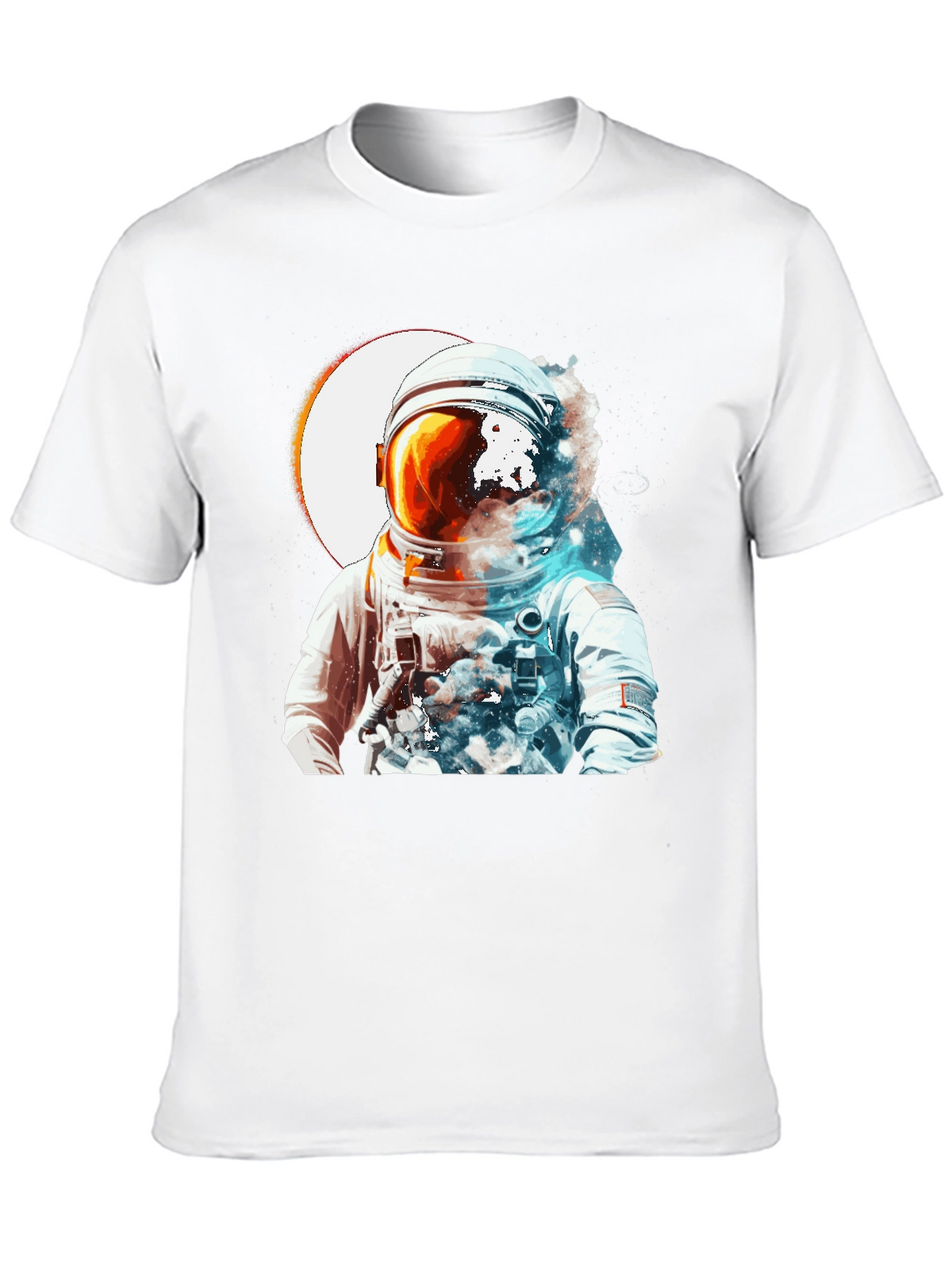 Astronaut Space Graphic Black T-Shirt