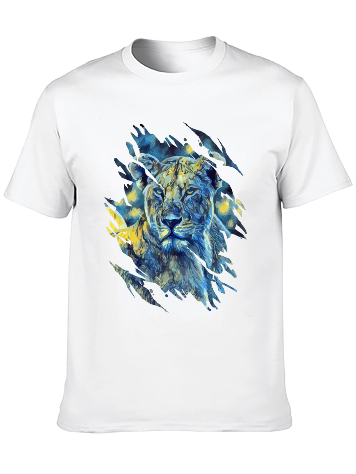Lion Art Graphic Print T-Shirt