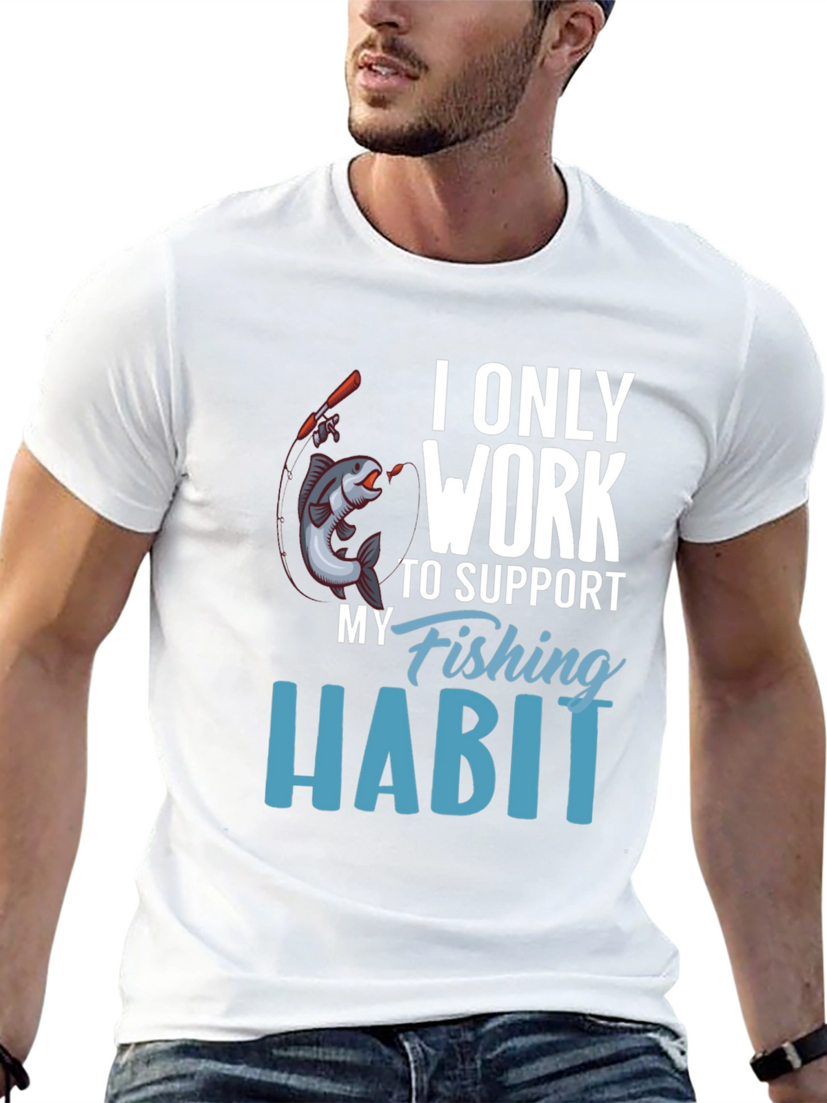 Fishing Habit T-Shirt - Novelty Tee