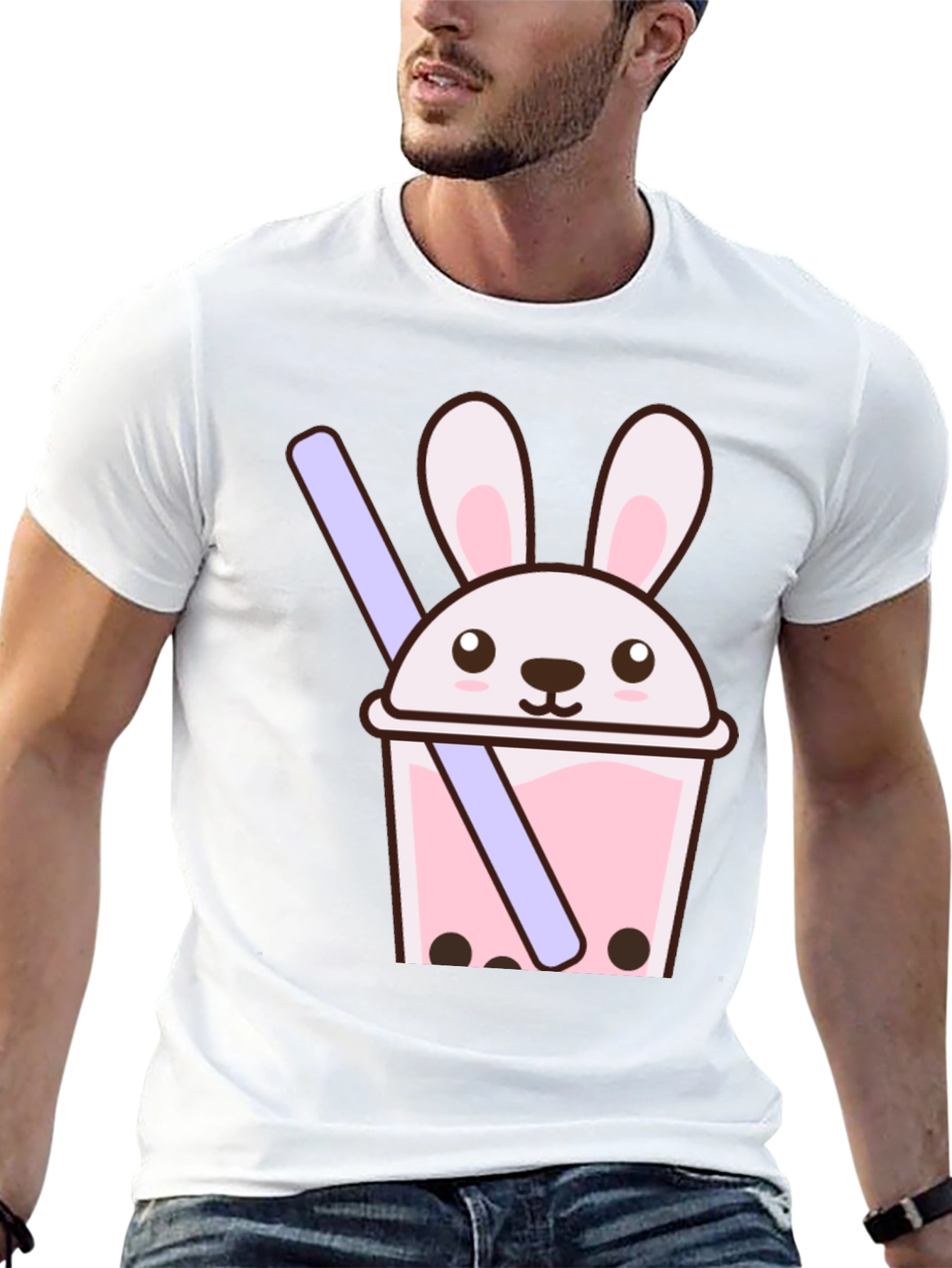 Bunny Boba Tee - Cute Kawaii Graphic T-Shirt