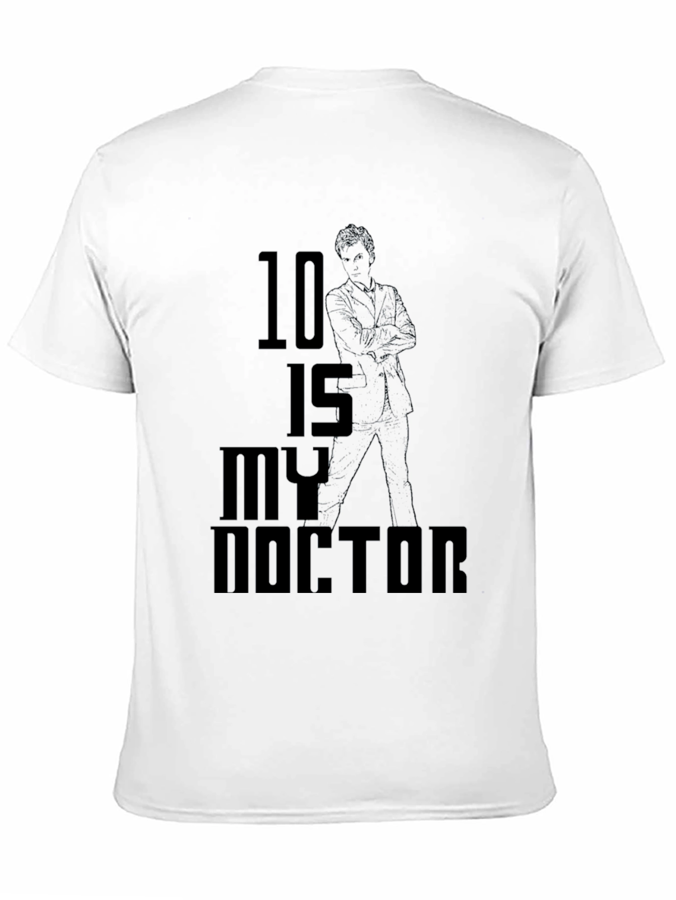 10 is My Doctor Graphic Tee - Black