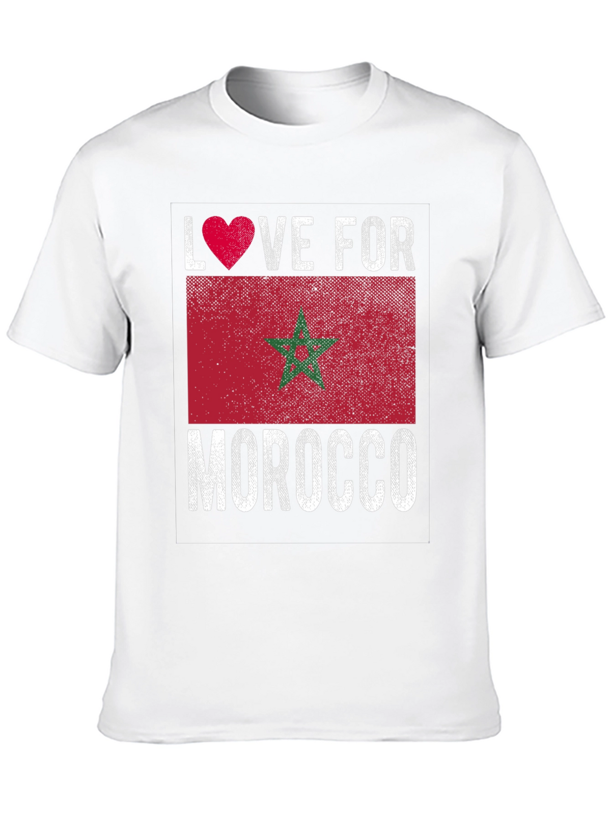 Love for Morocco Flag Graphic Tee