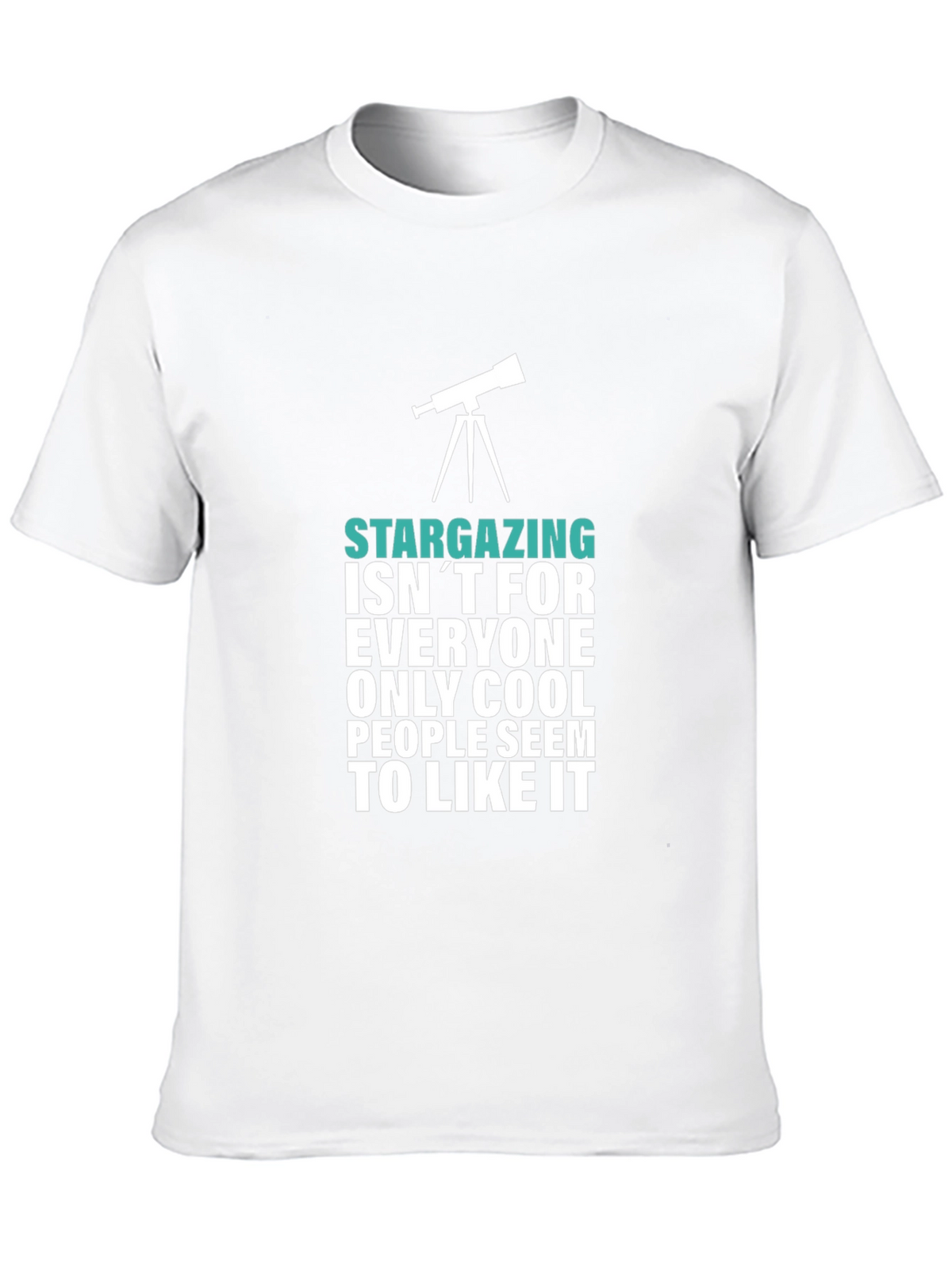 Stargazing Cool People Graphic Tee - Black
