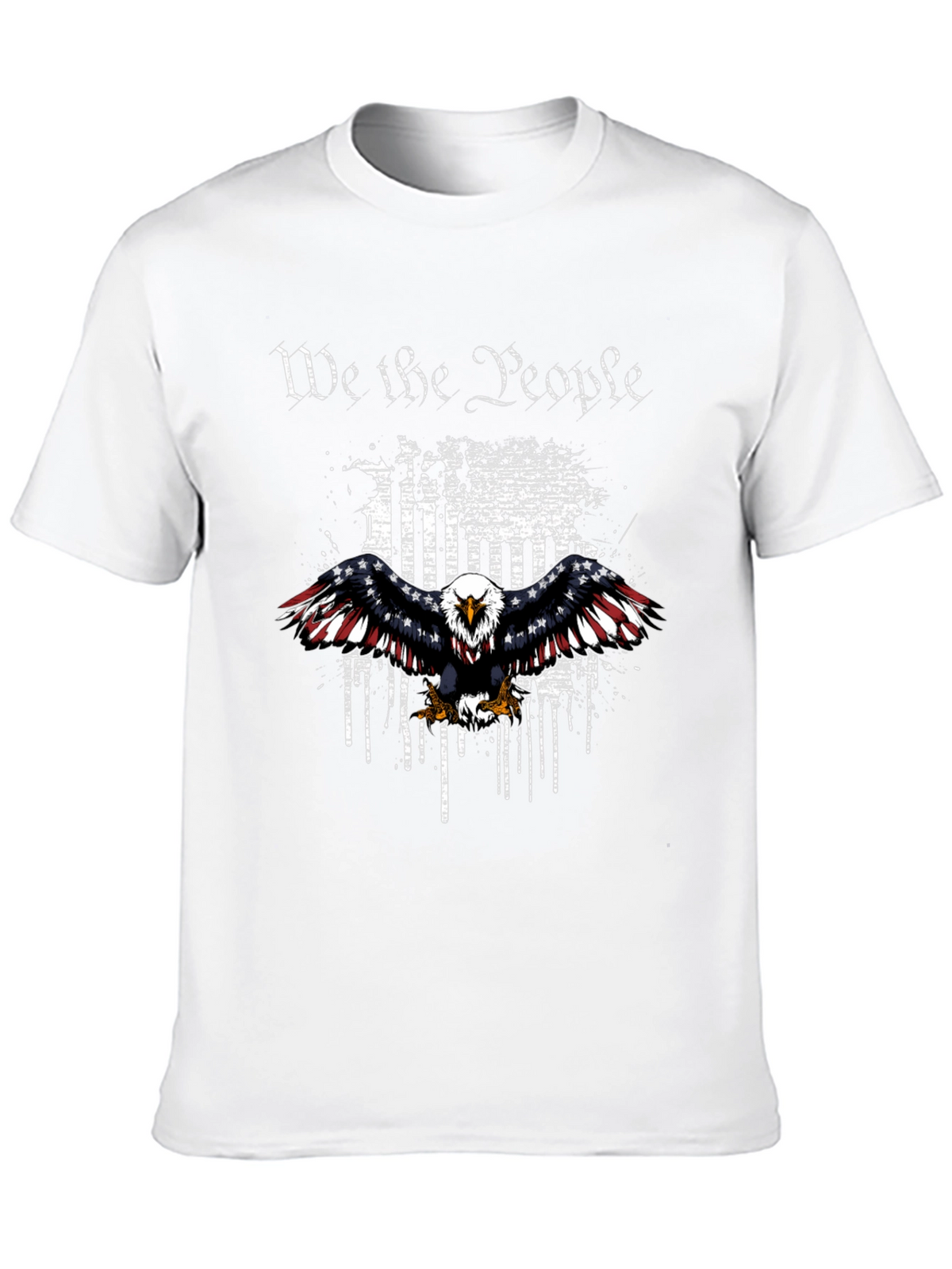 Patriotic Eagle We The People Graphic T-Shirt