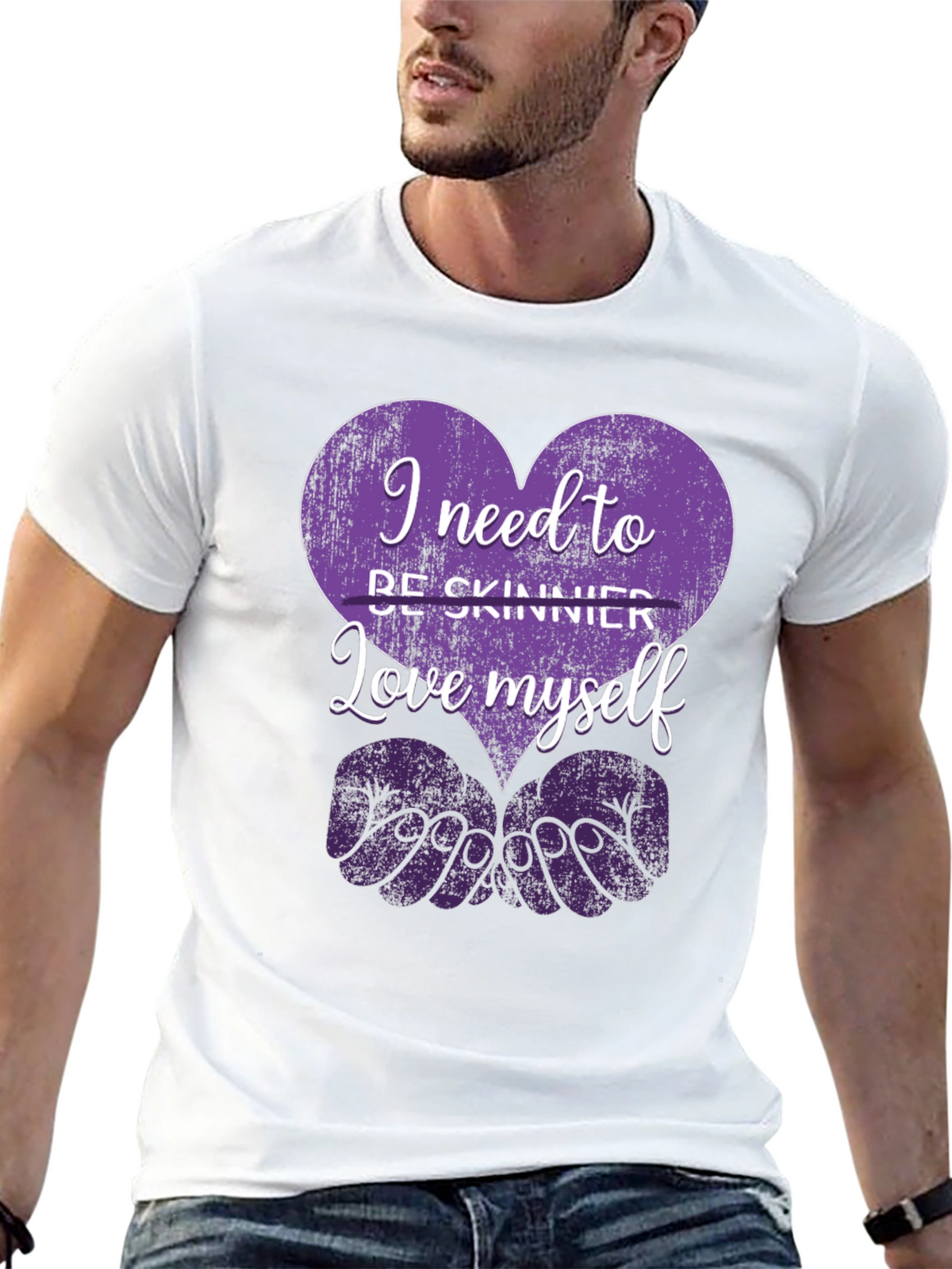 Love Myself Heart Graphic T-Shirt