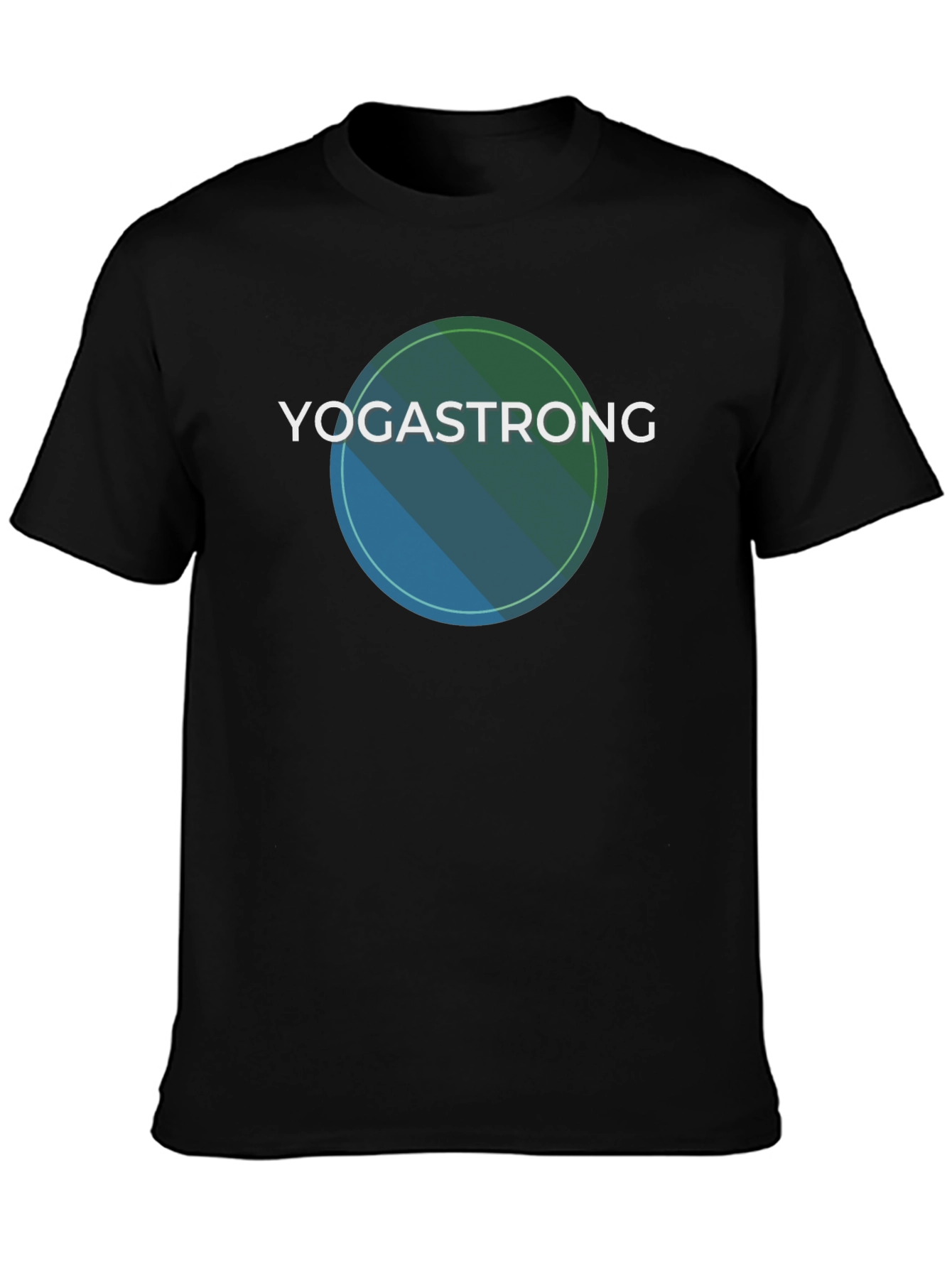 YogaStrong Black T-Shirt - Comfort & Style