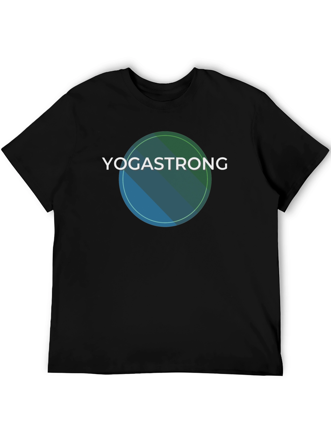 YogaStrong Black T-Shirt - Comfort & Style