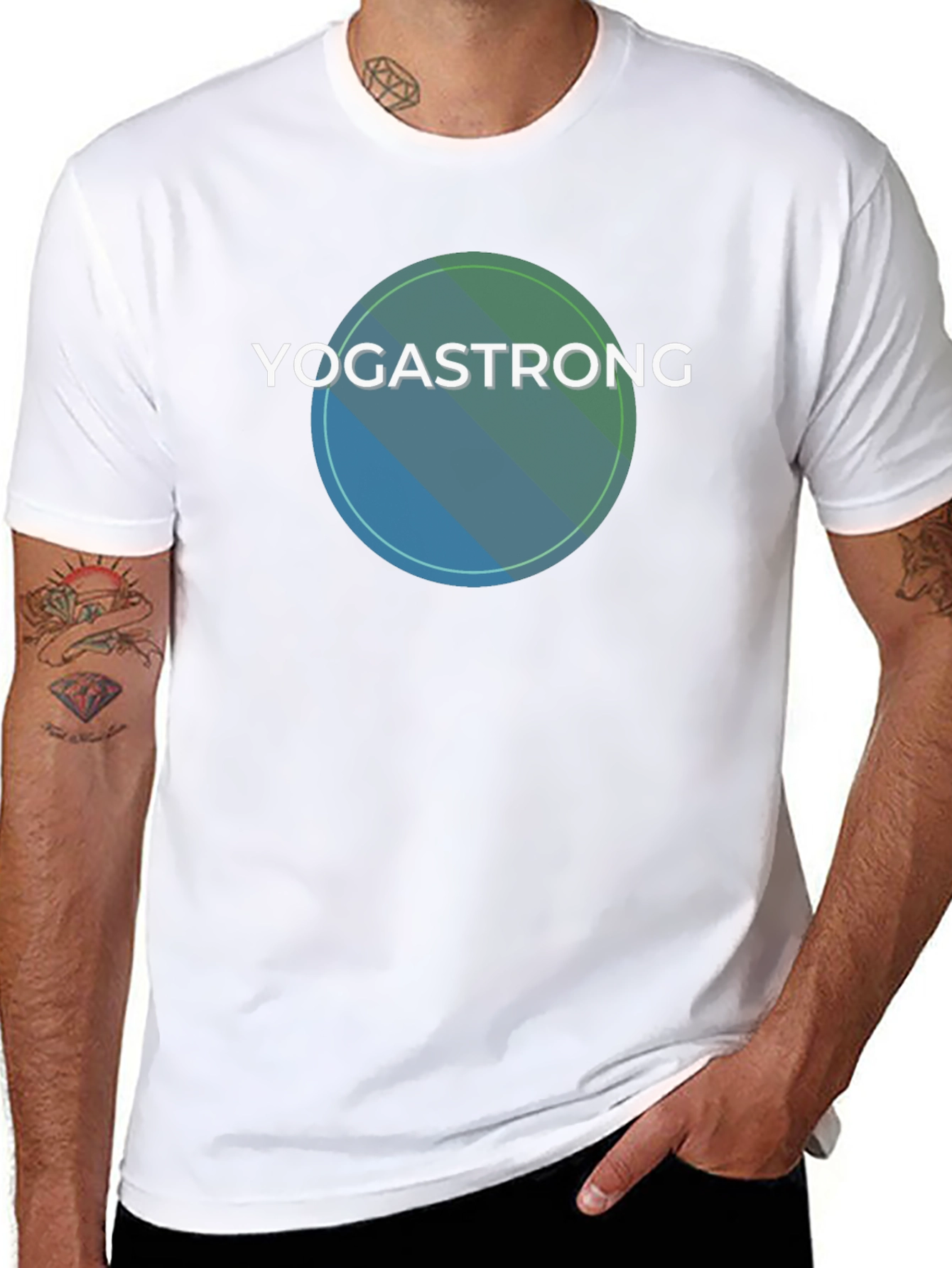 YogaStrong Black T-Shirt - Comfort & Style
